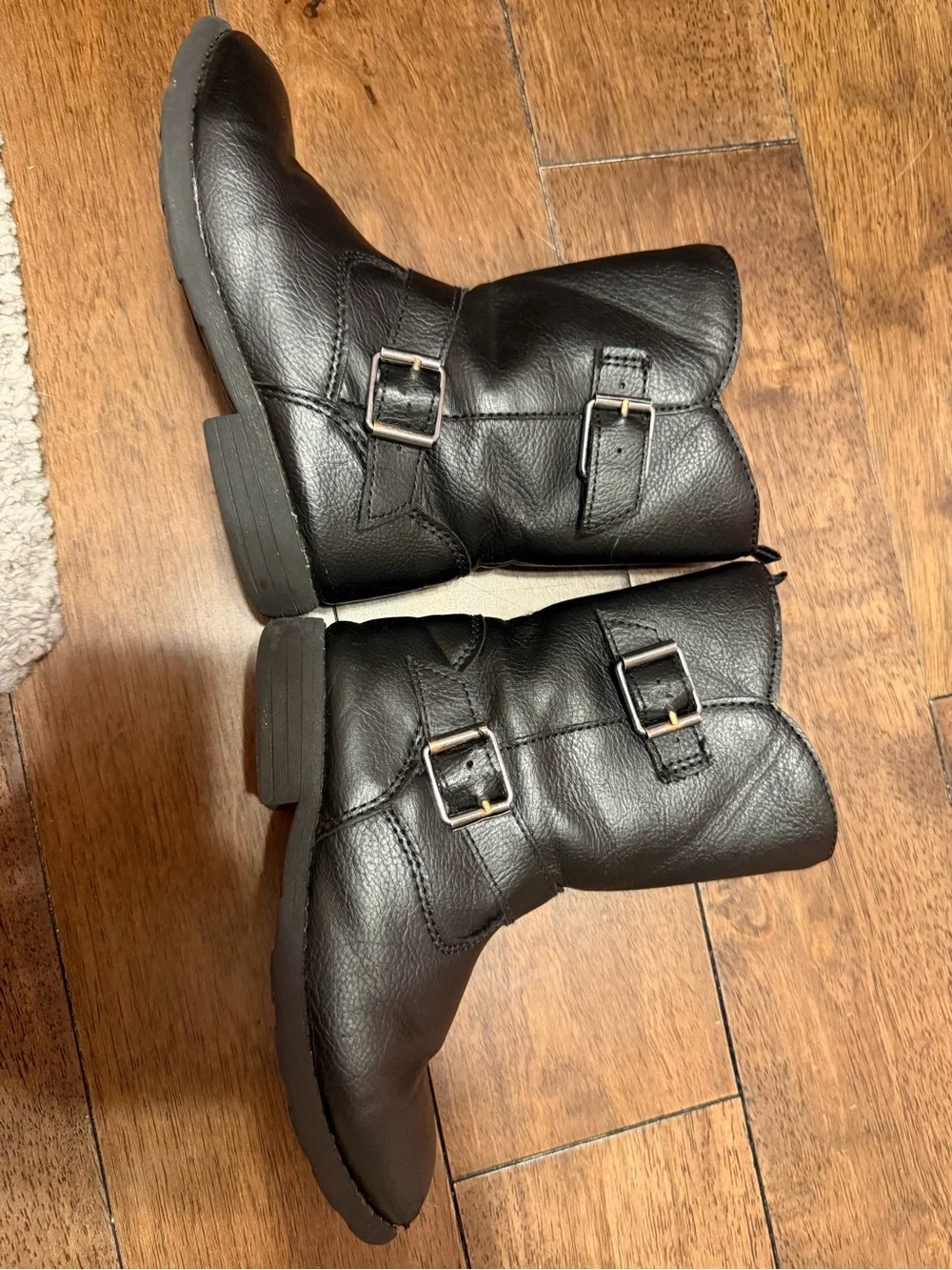 Carter's Black Girls' Mid-Calf Buckle Boots